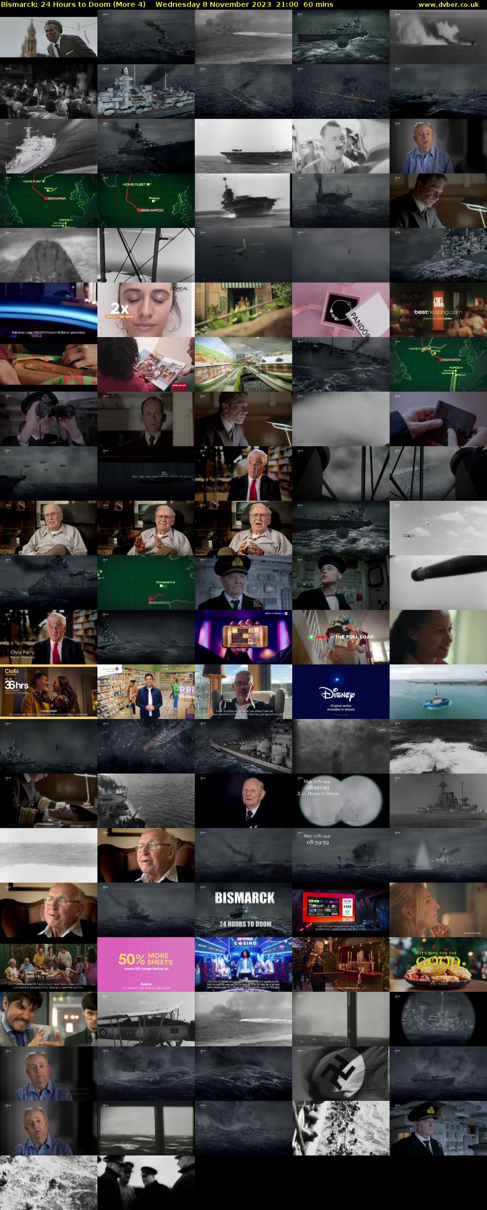 Bismarck: 24 Hours to Doom (More 4) Wednesday 8 November 2023 21:00 - 22:00