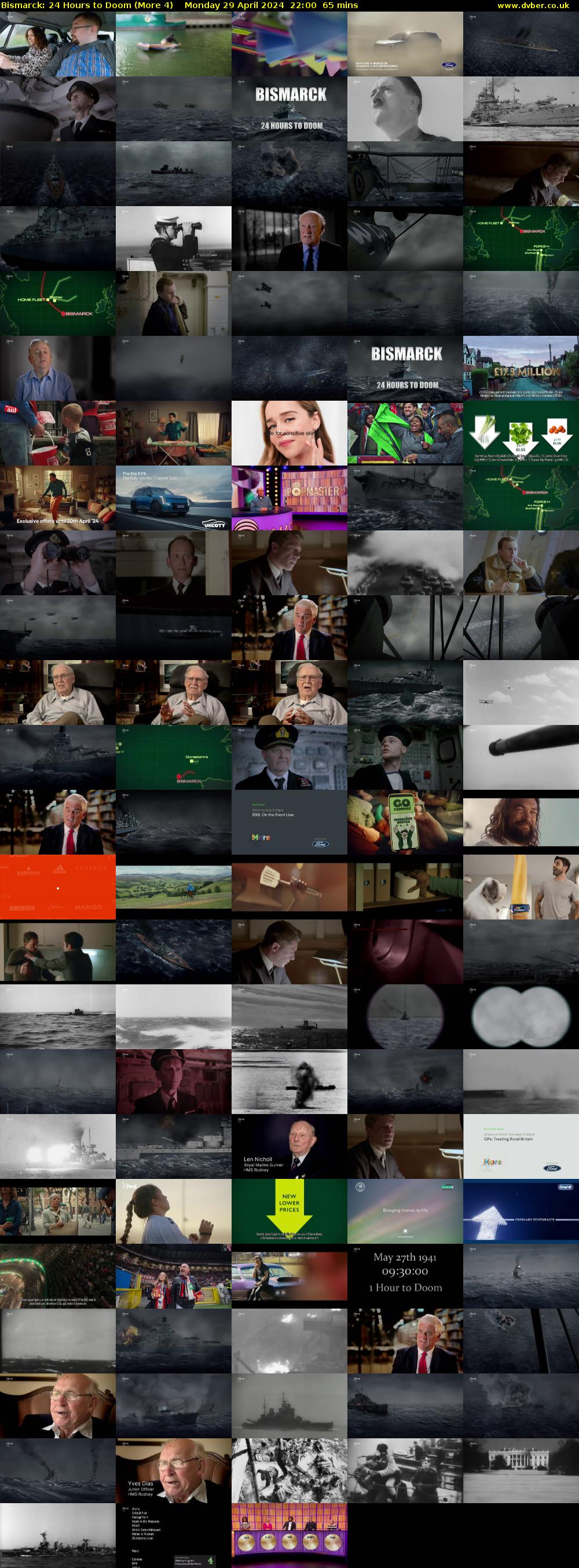 Bismarck: 24 Hours to Doom (More 4) Monday 29 April 2024 22:00 - 23:05