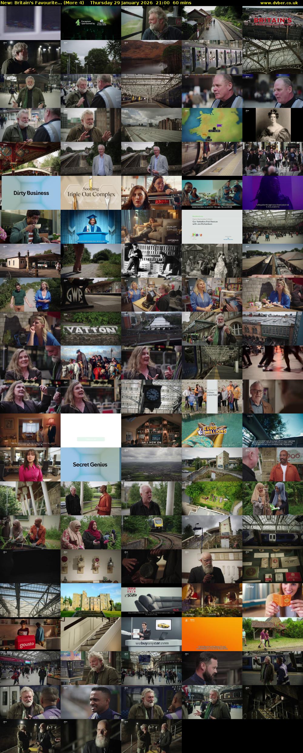 Britain's Favourite... (More 4) Thursday 29 January 2026 21:00 - 22:00