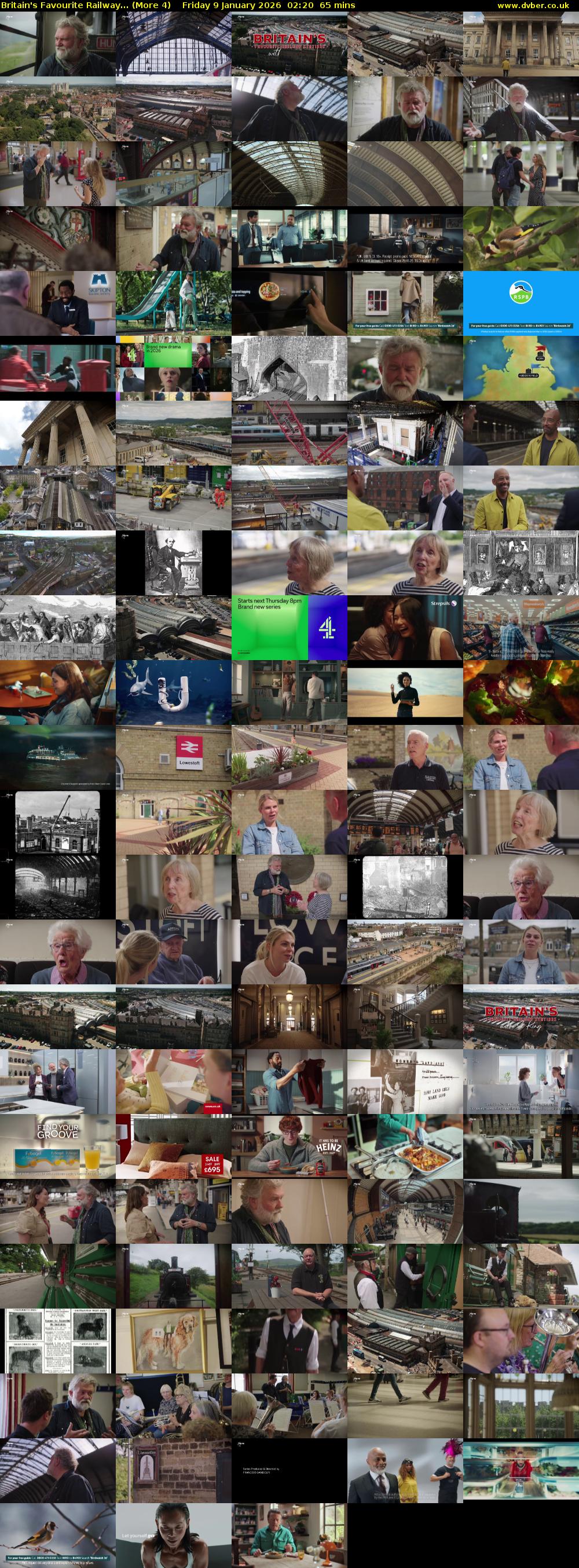 Britain's Favourite Railway... (More 4) Friday 9 January 2026 02:20 - 03:25