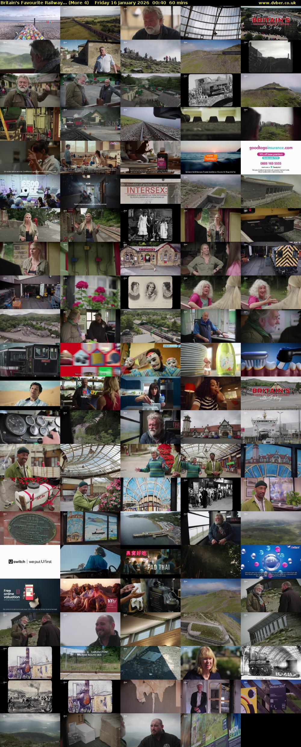Britain's Favourite Railway... (More 4) Friday 16 January 2026 00:40 - 01:40