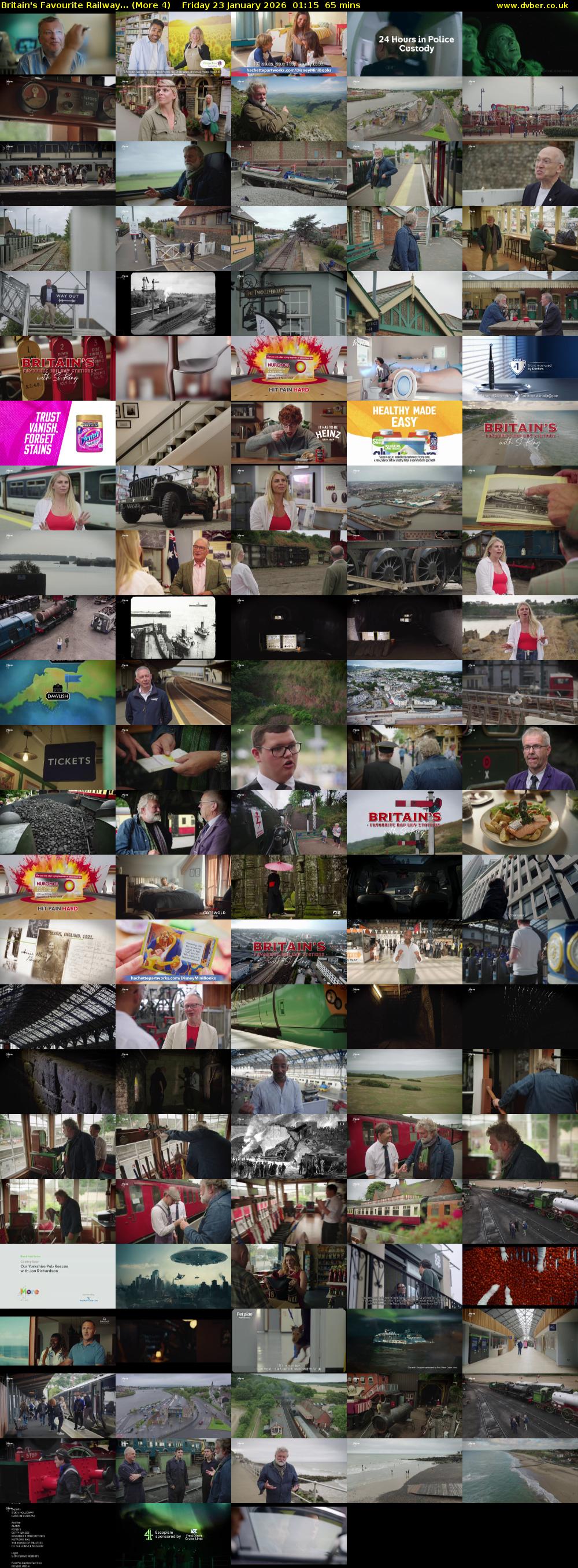Britain's Favourite Railway... (More 4) Friday 23 January 2026 01:15 - 02:20