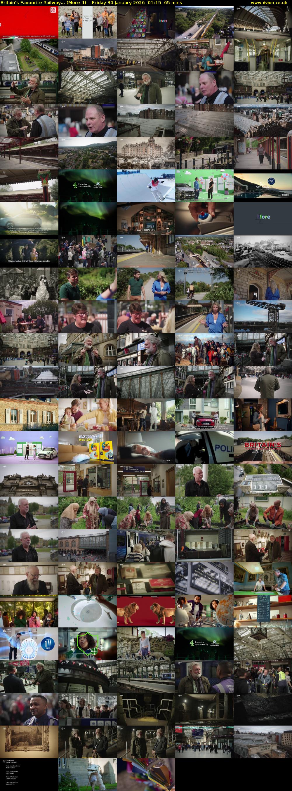 Britain's Favourite Railway... (More 4) Friday 30 January 2026 01:15 - 02:20