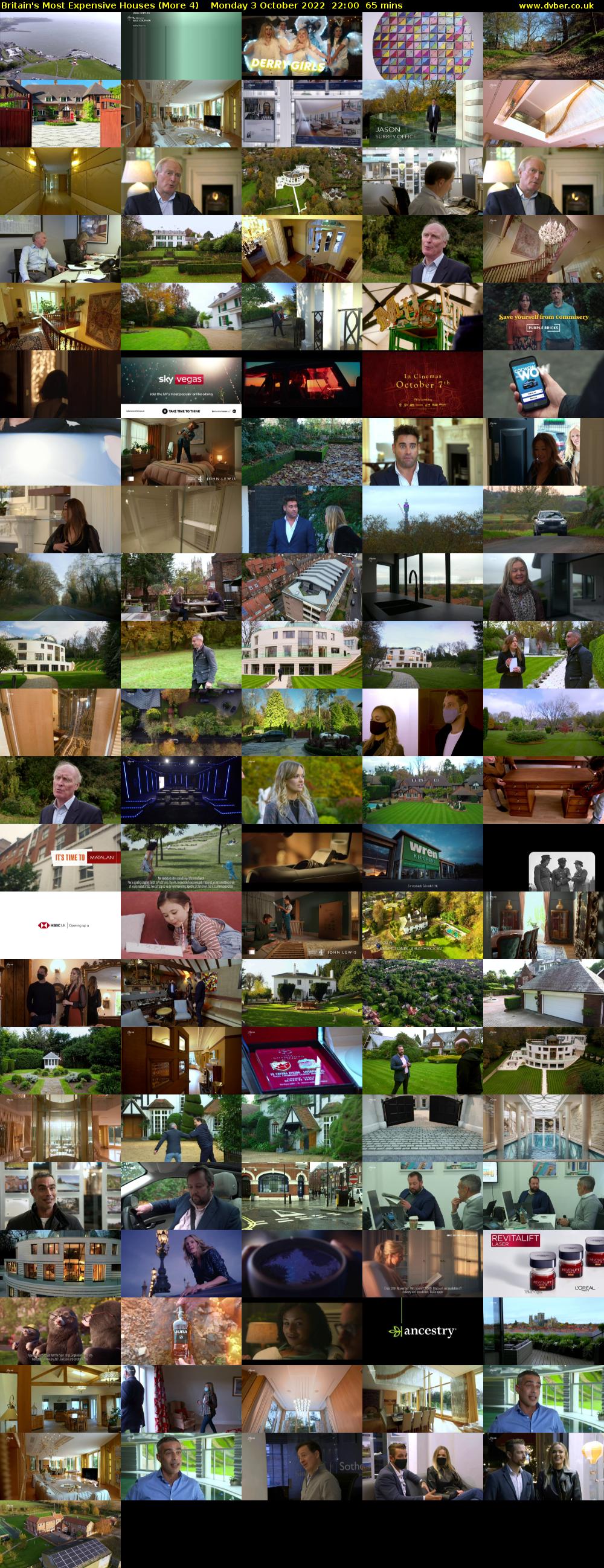 Britain's Most Expensive Houses (More 4) Monday 3 October 2022 22:00 - 23:05
