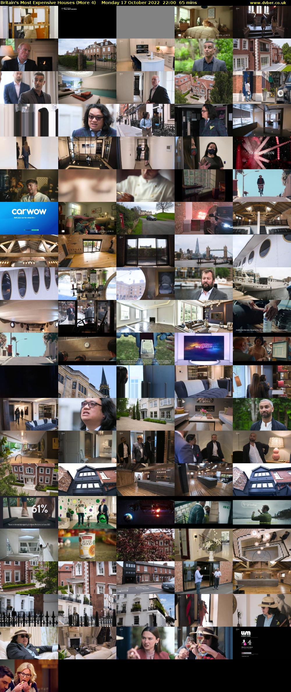 Britain's Most Expensive Houses (More 4) Monday 17 October 2022 22:00 - 23:05