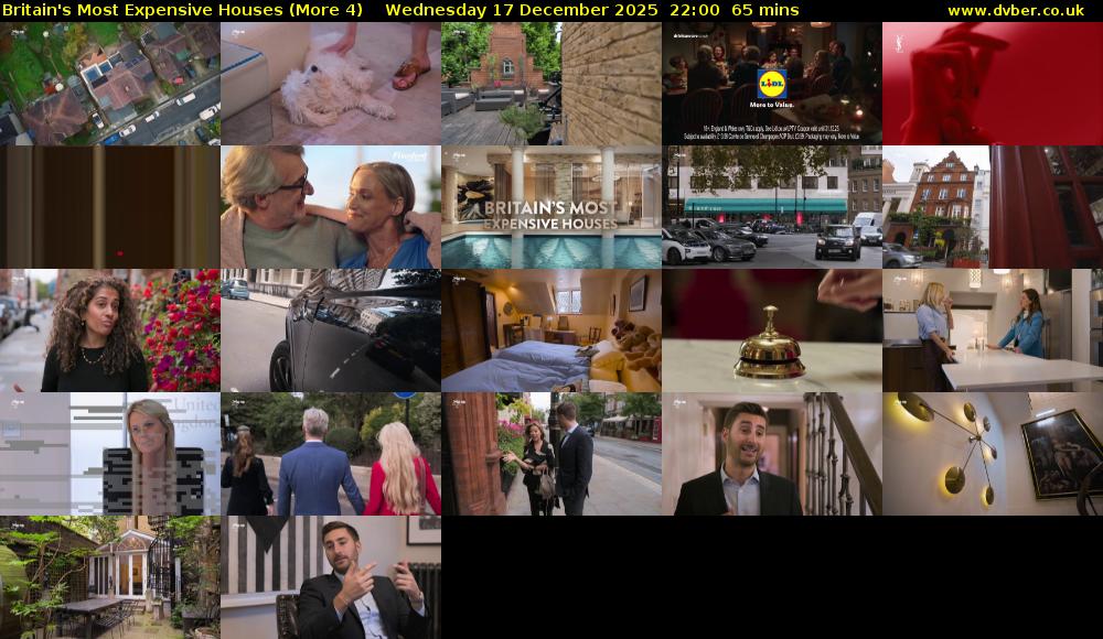 Britain's Most Expensive Houses (More 4) Wednesday 17 December 2025 22:00 - 23:05
