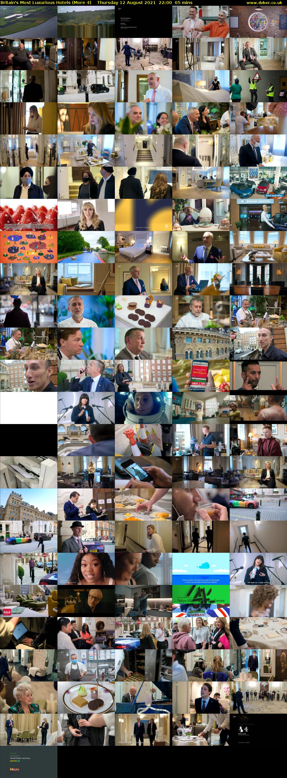 Britain's Most Luxurious Hotels (More 4) Thursday 12 August 2021 22:00 - 23:05