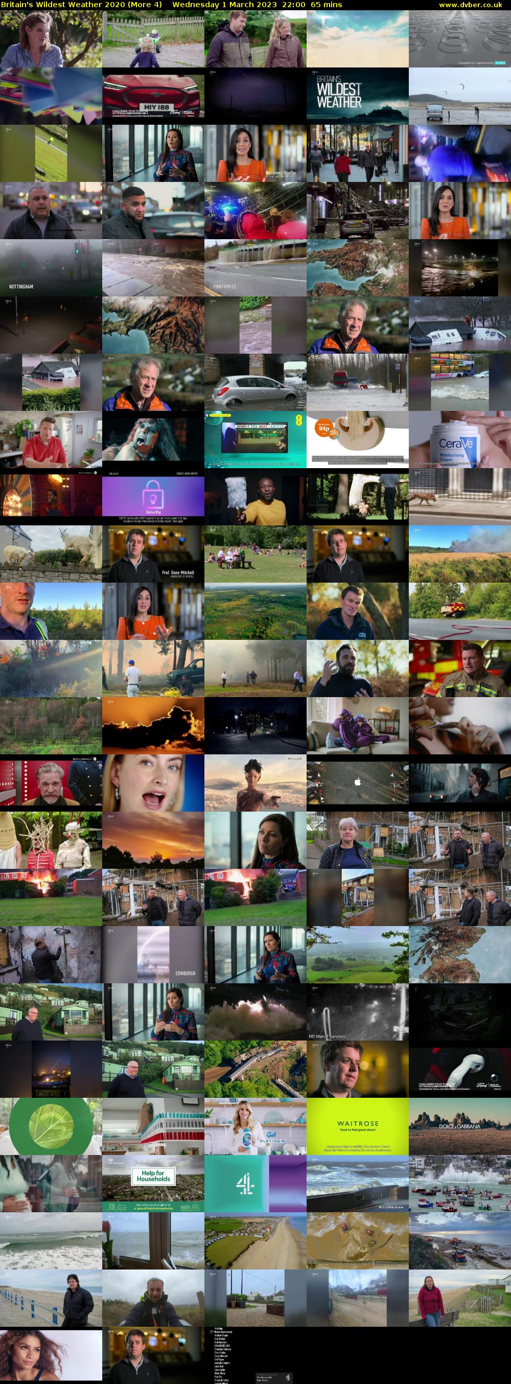 Britain's Wildest Weather 2020 (More 4) Wednesday 1 March 2023 22:00 - 23:05
