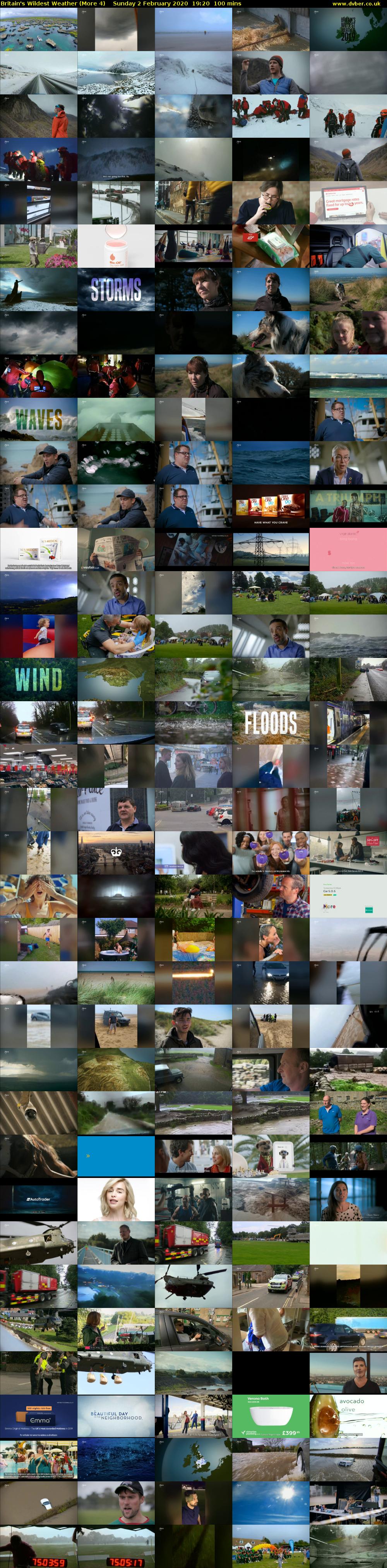 Britain's Wildest Weather (More 4) Sunday 2 February 2020 19:20 - 21:00