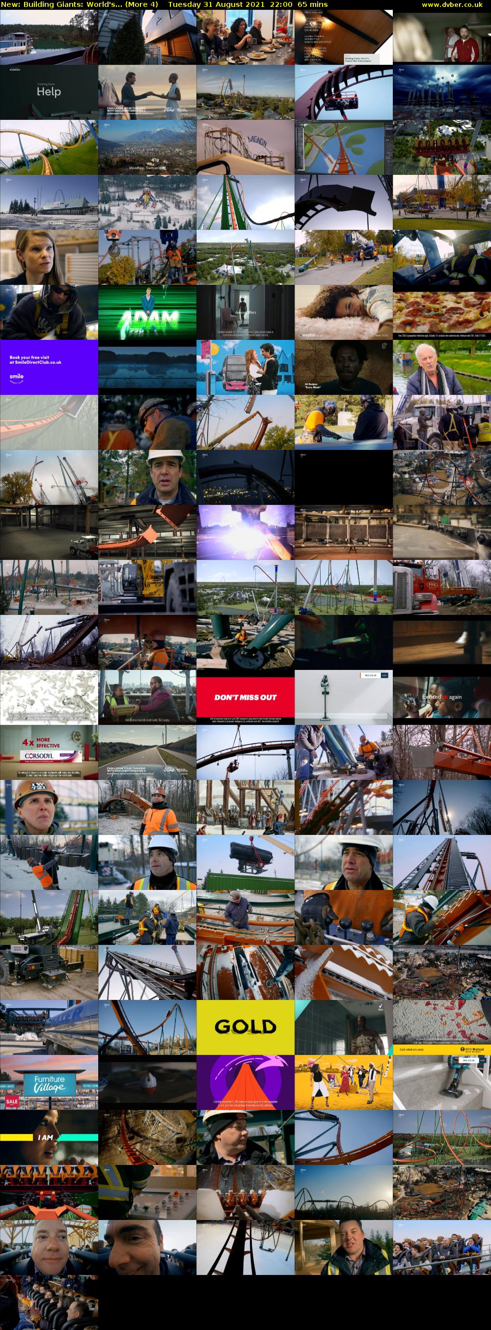 Building Giants: World's... (More 4) Tuesday 31 August 2021 22:00 - 23:05