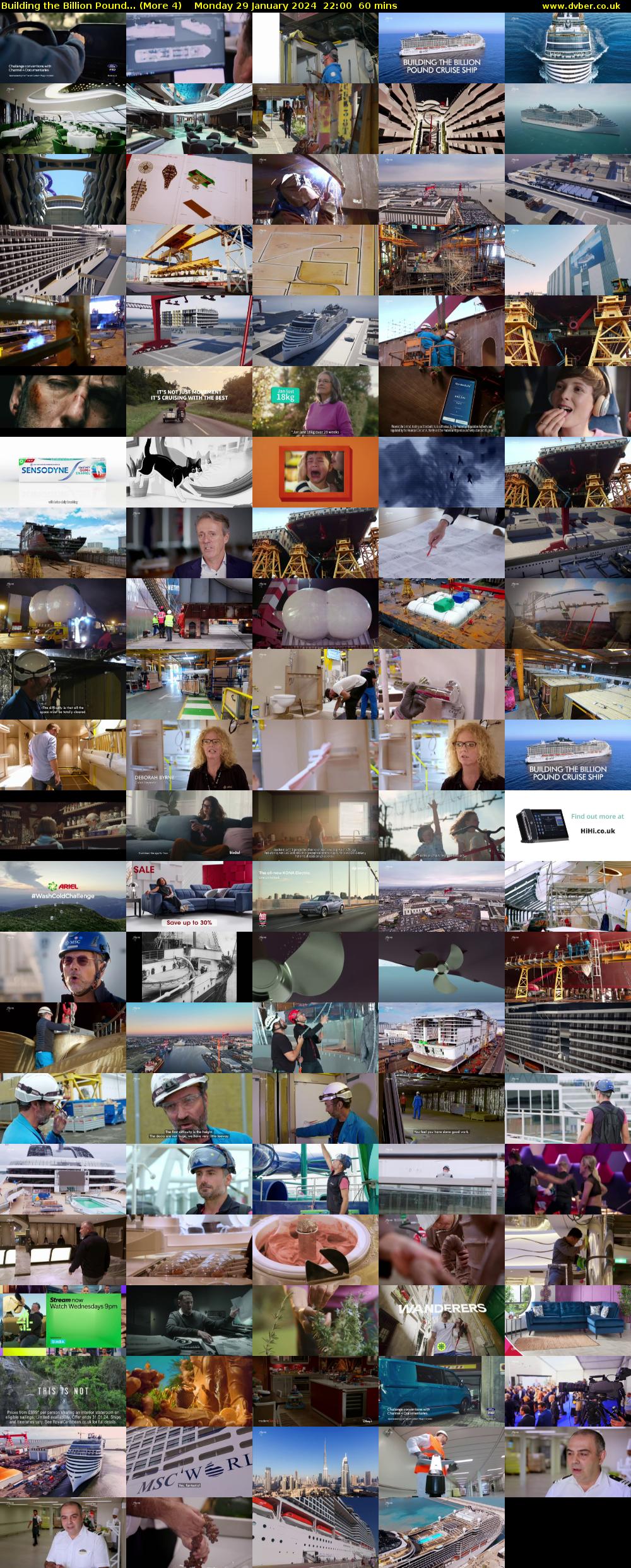 Building the Billion Pound... (More 4) Monday 29 January 2024 22:00 - 23:00