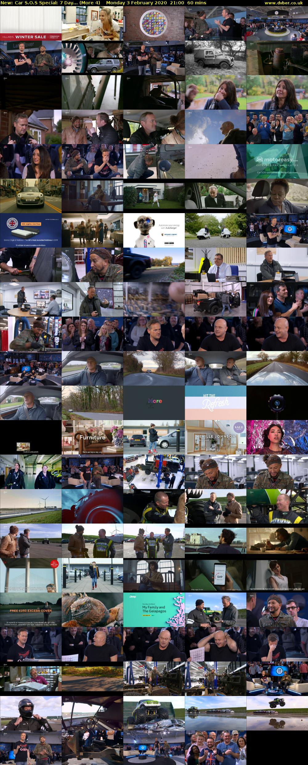 Car S.O.S Special: 7 Day... (More 4) Monday 3 February 2020 21:00 - 22:00
