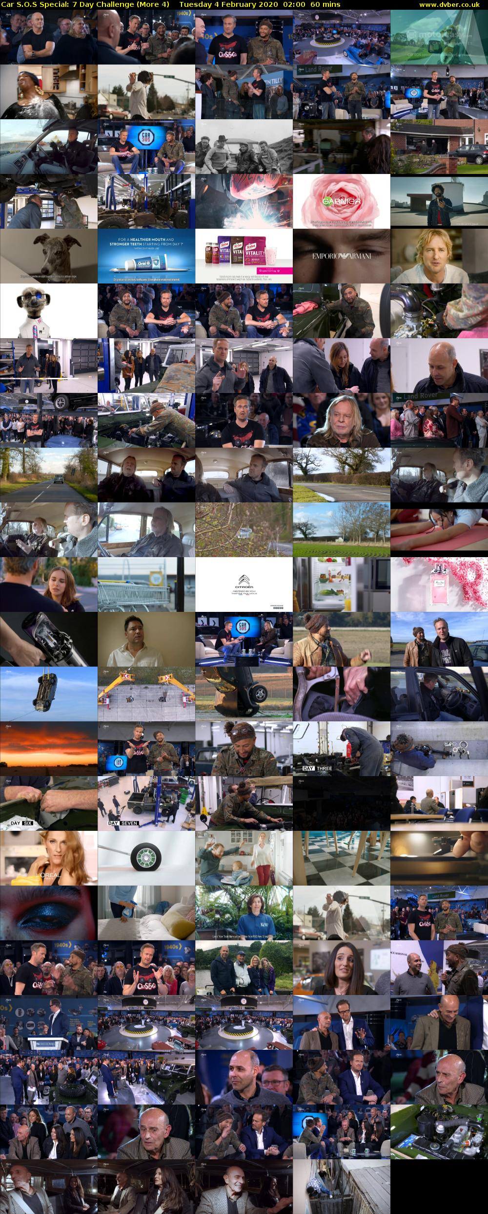 Car S.O.S Special: 7 Day Challenge (More 4) Tuesday 4 February 2020 02:00 - 03:00