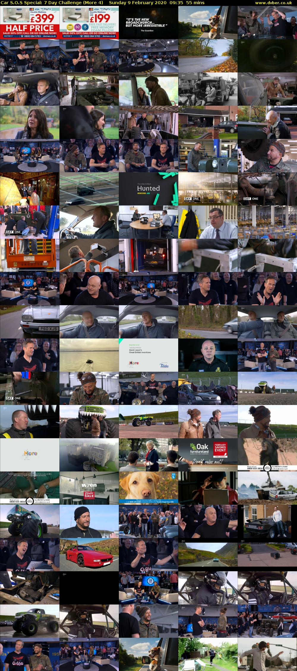 Car S.O.S Special: 7 Day Challenge (More 4) Sunday 9 February 2020 09:35 - 10:30