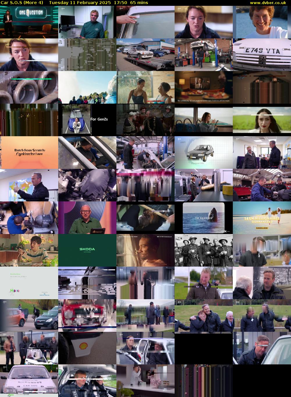 Car S.O.S (More 4) Tuesday 11 February 2025 17:50 - 18:55
