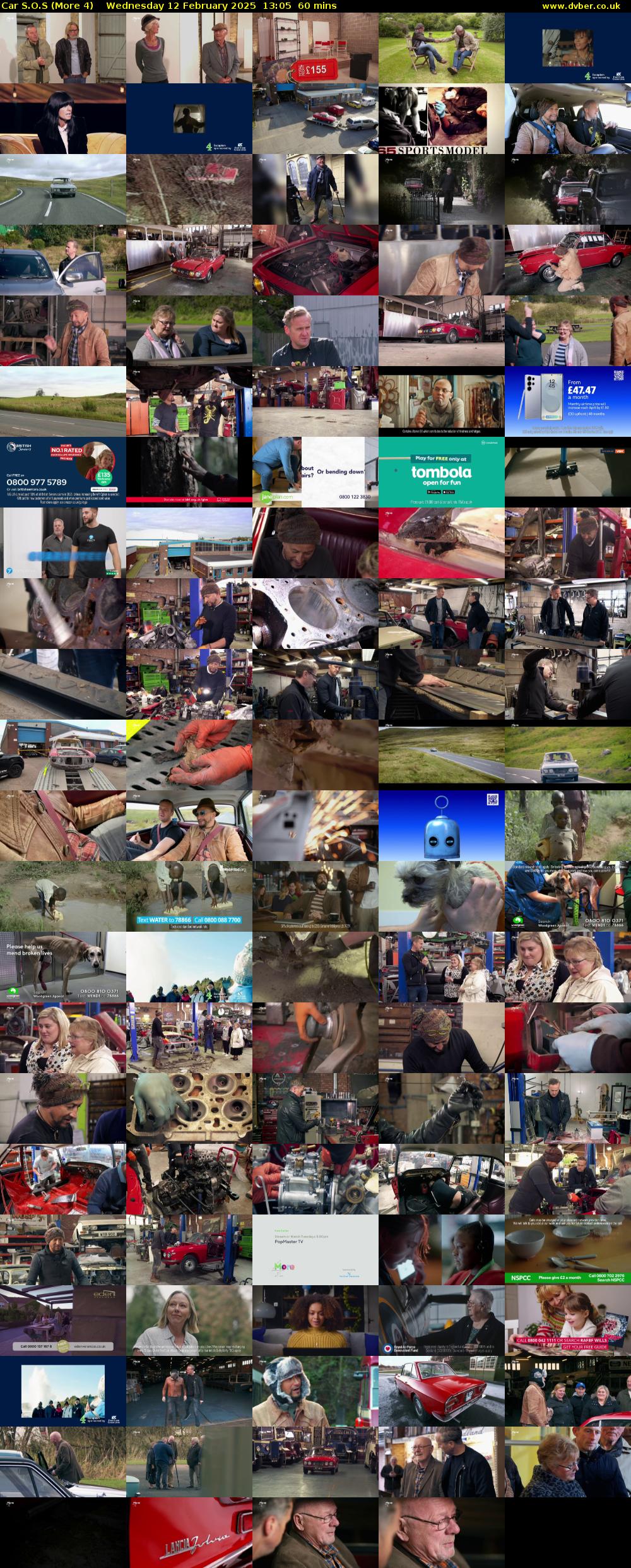 Car S.O.S (More 4) Wednesday 12 February 2025 13:05 - 14:05