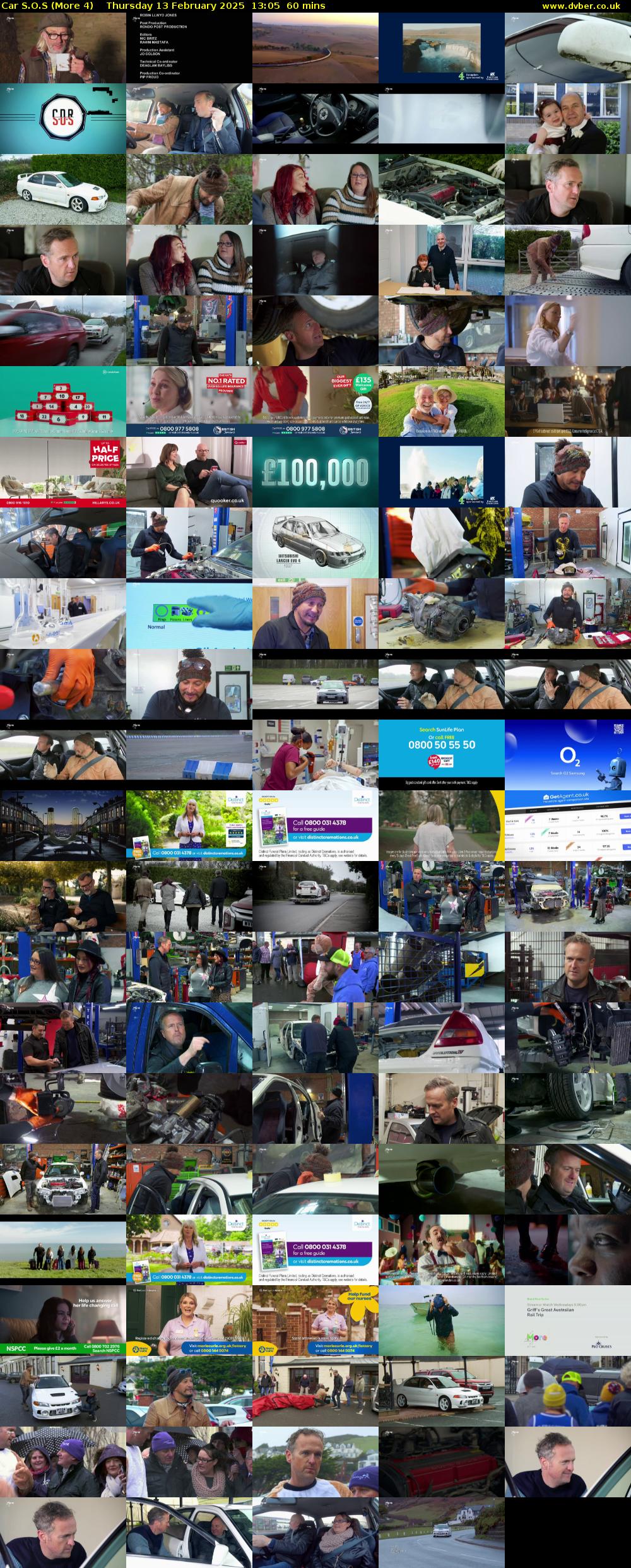 Car S.O.S (More 4) Thursday 13 February 2025 13:05 - 14:05