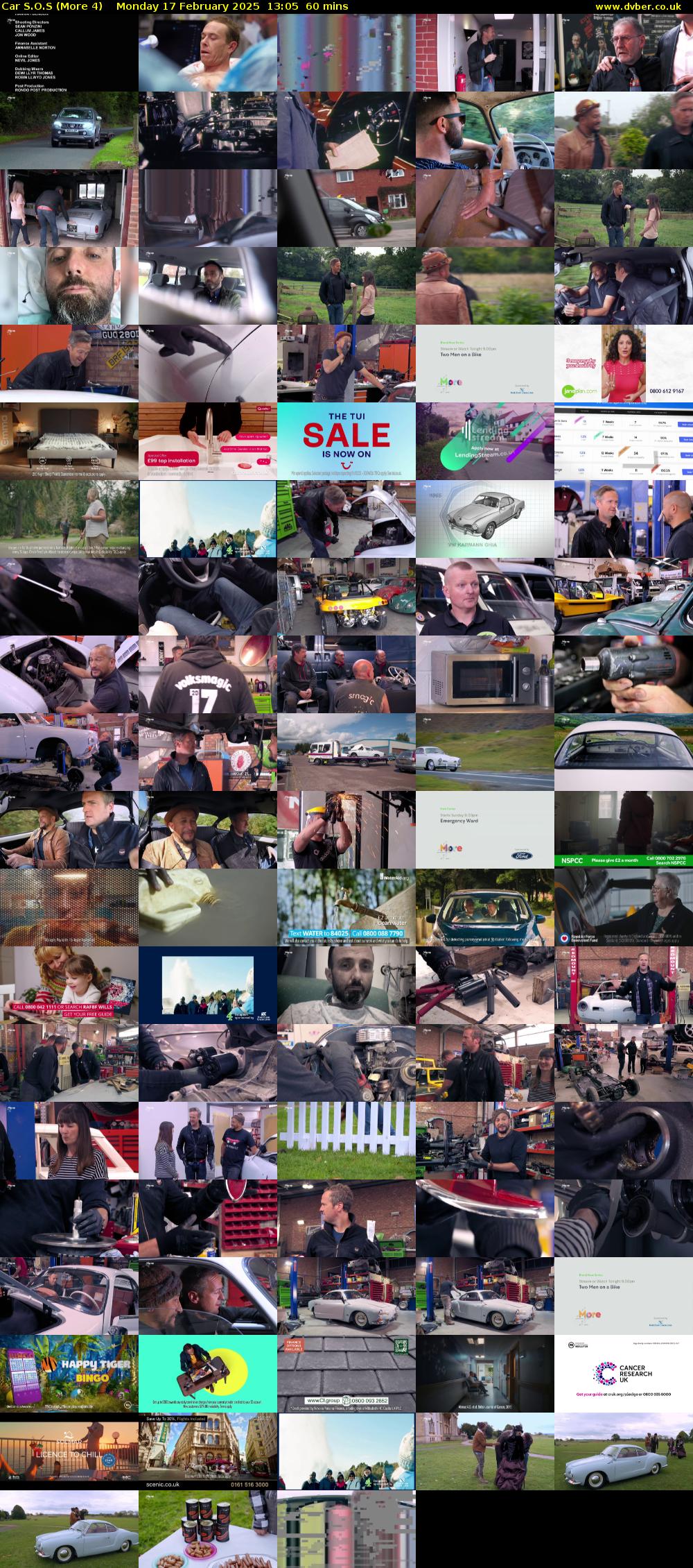 Car S.O.S (More 4) Monday 17 February 2025 13:05 - 14:05