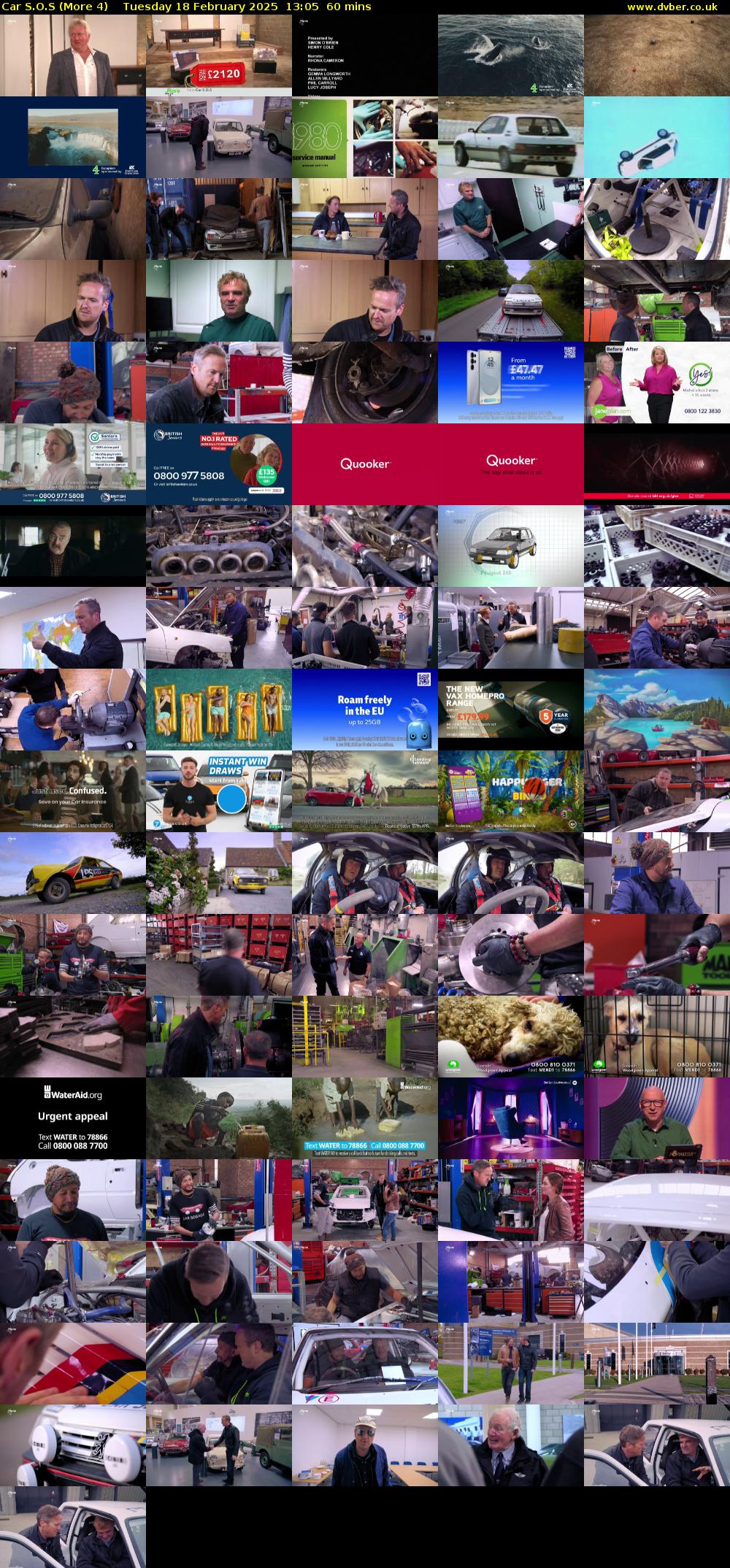 Car S.O.S (More 4) Tuesday 18 February 2025 13:05 - 14:05