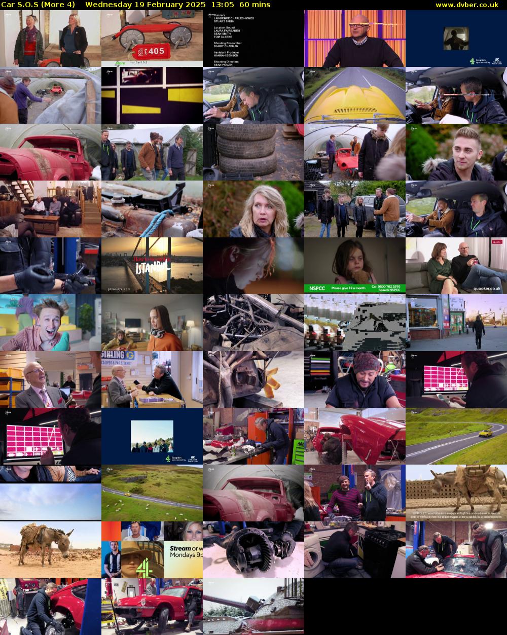 Car S.O.S (More 4) Wednesday 19 February 2025 13:05 - 14:05