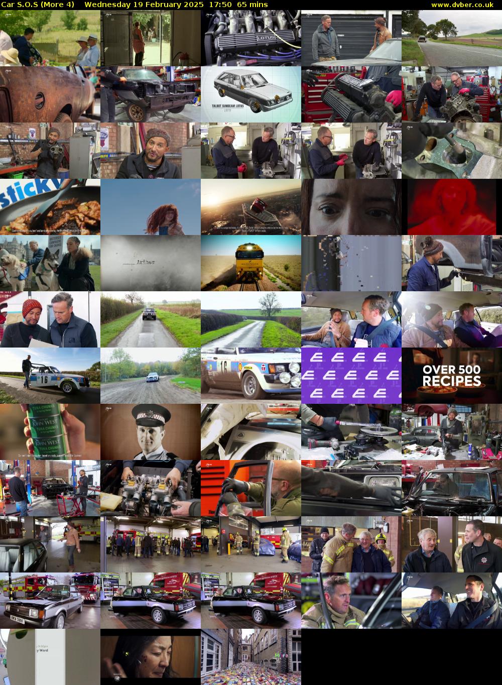 Car S.O.S (More 4) Wednesday 19 February 2025 17:50 - 18:55