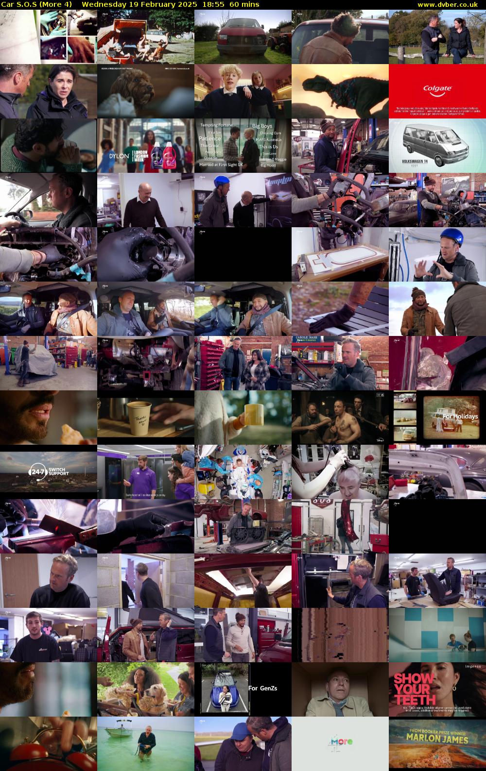 Car S.O.S (More 4) Wednesday 19 February 2025 18:55 - 19:55