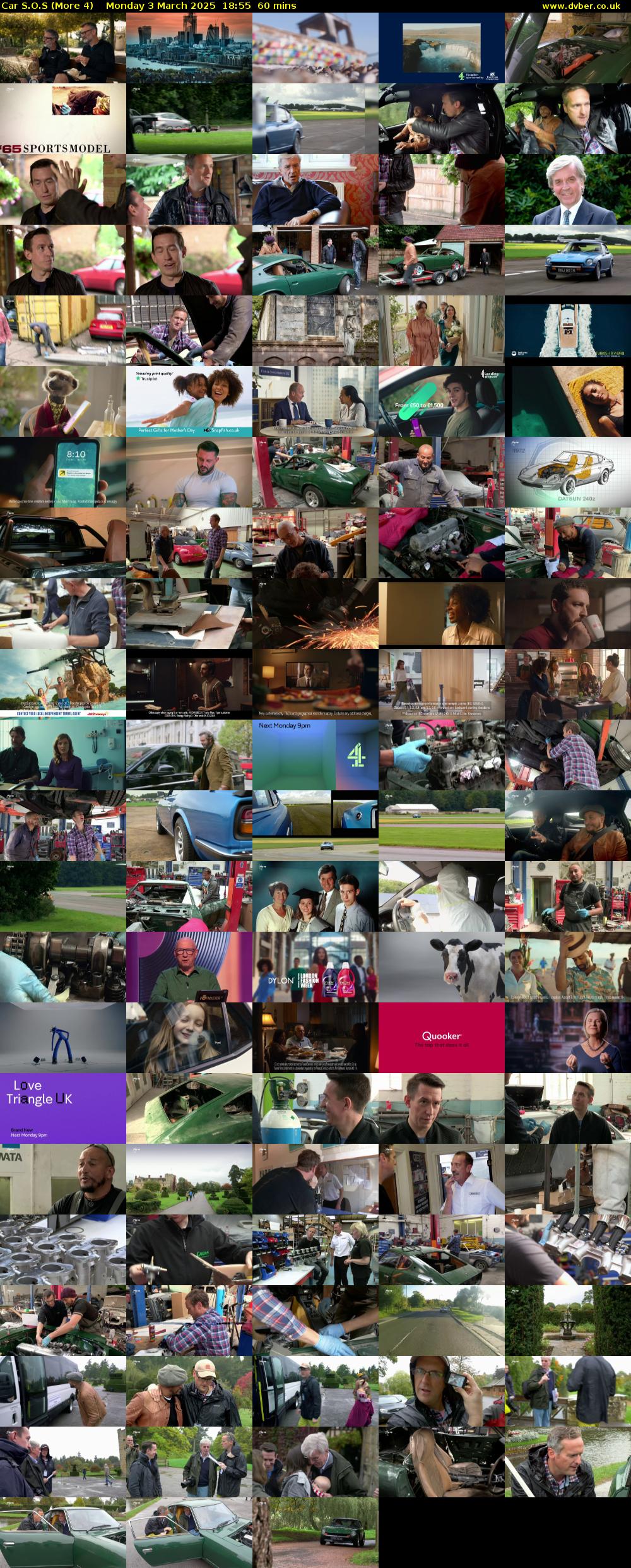 Car S.O.S (More 4) Monday 3 March 2025 18:55 - 19:55