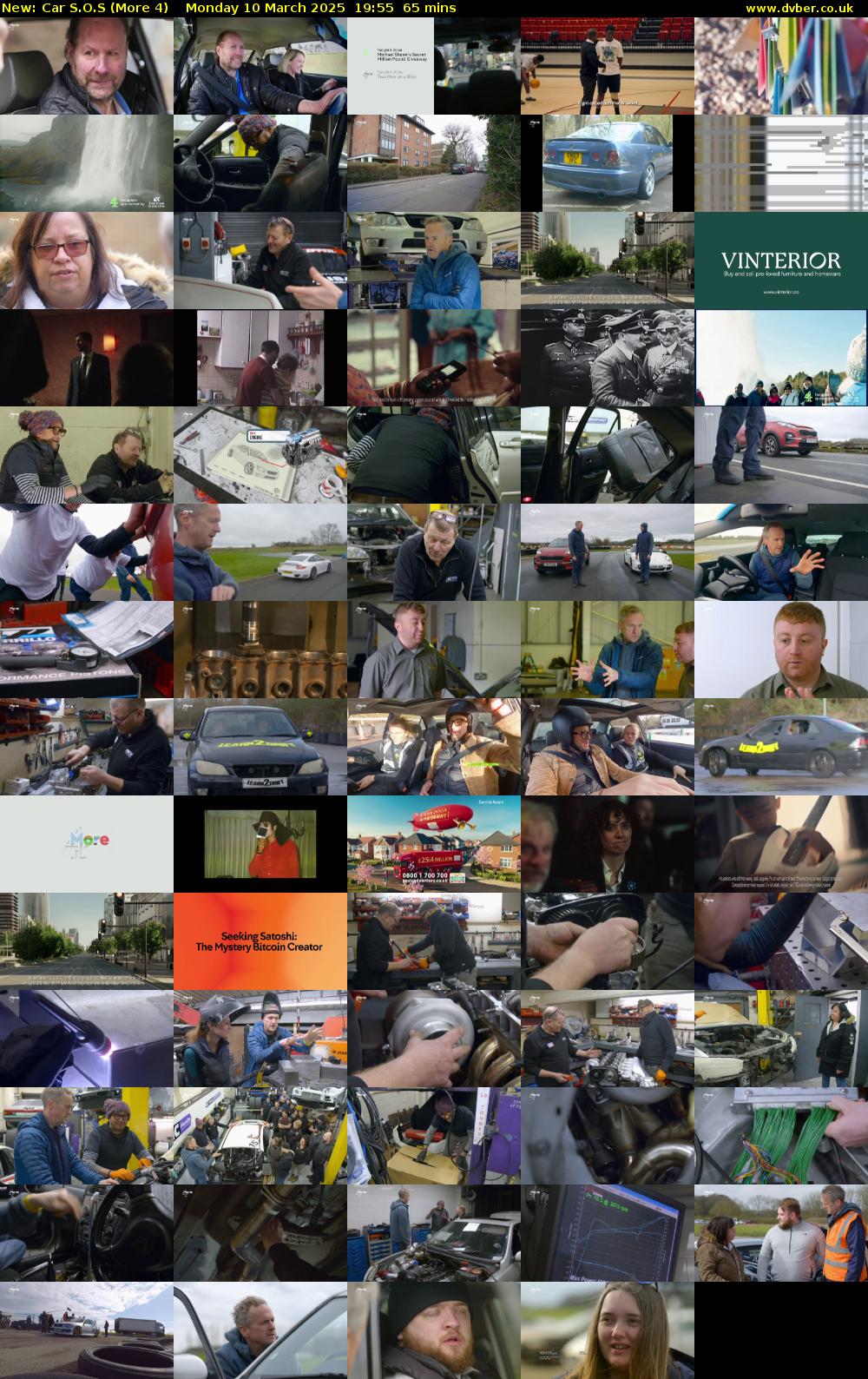 Car S.O.S (More 4) Monday 10 March 2025 19:55 - 21:00