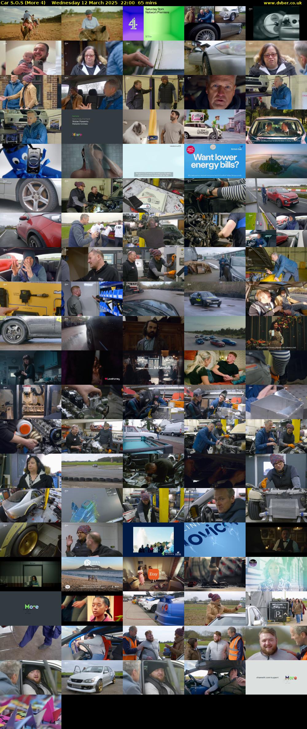 Car S.O.S (More 4) Wednesday 12 March 2025 22:00 - 23:05