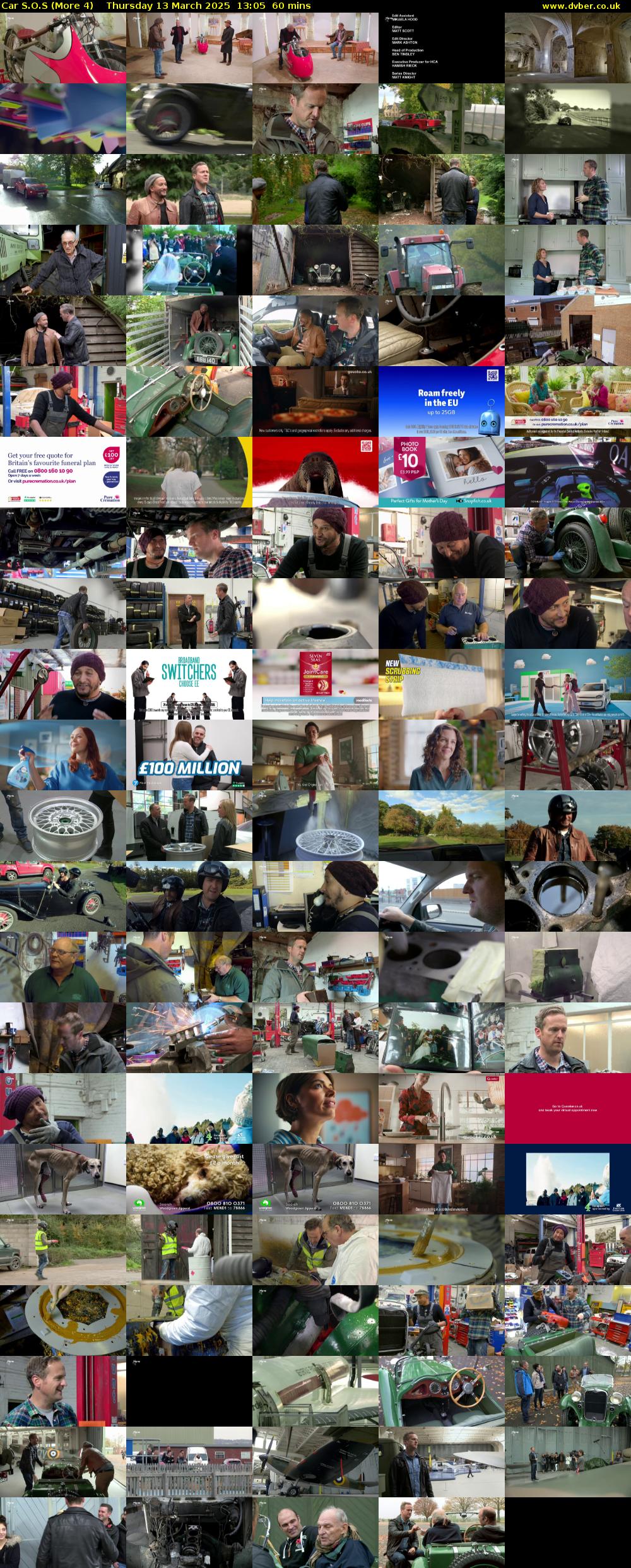 Car S.O.S (More 4) Thursday 13 March 2025 13:05 - 14:05
