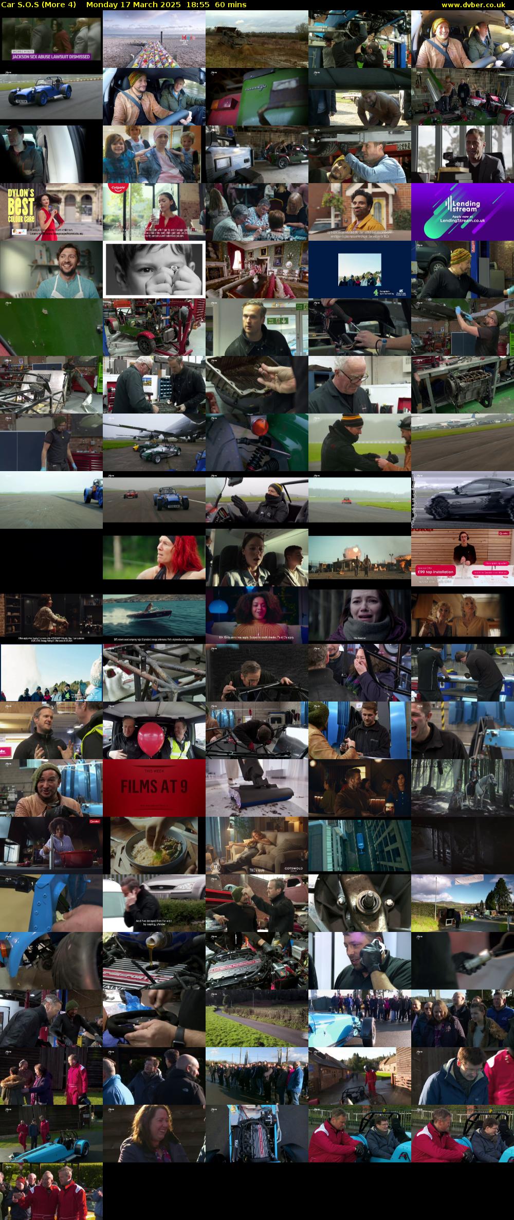 Car S.O.S (More 4) Monday 17 March 2025 18:55 - 19:55