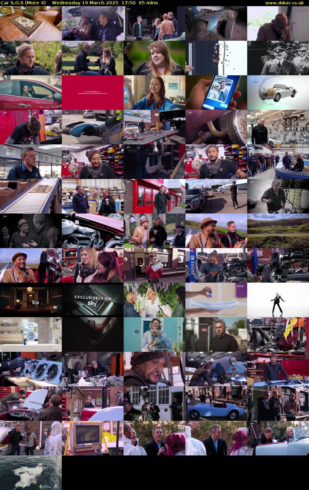 Car S.O.S (More 4) Wednesday 19 March 2025 17:50 - 18:55