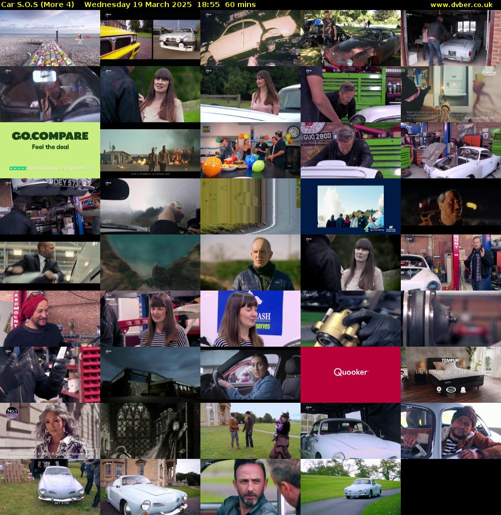 Car S.O.S (More 4) Wednesday 19 March 2025 18:55 - 19:55