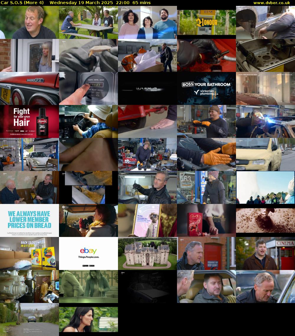 Car S.O.S (More 4) Wednesday 19 March 2025 22:00 - 23:05