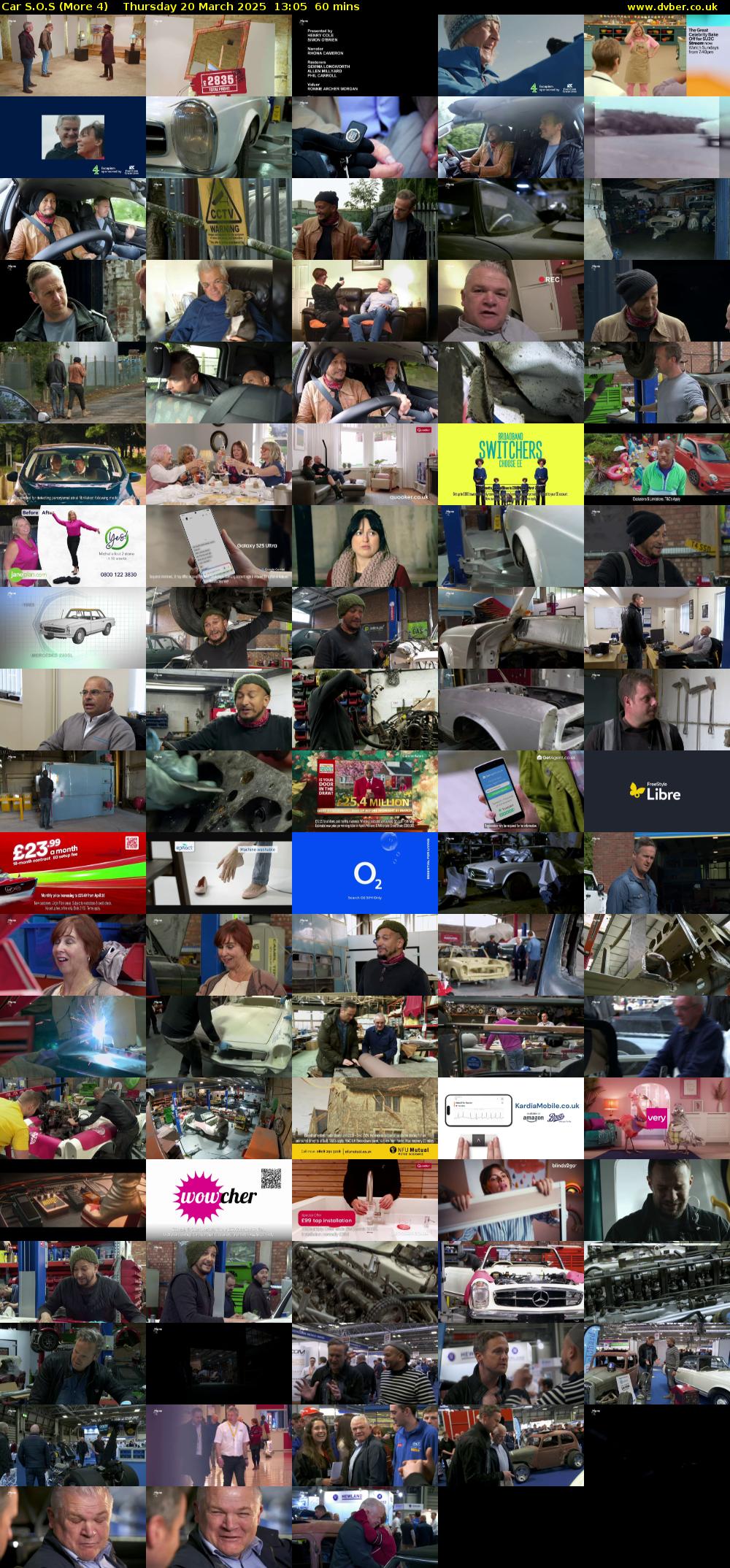 Car S.O.S (More 4) Thursday 20 March 2025 13:05 - 14:05