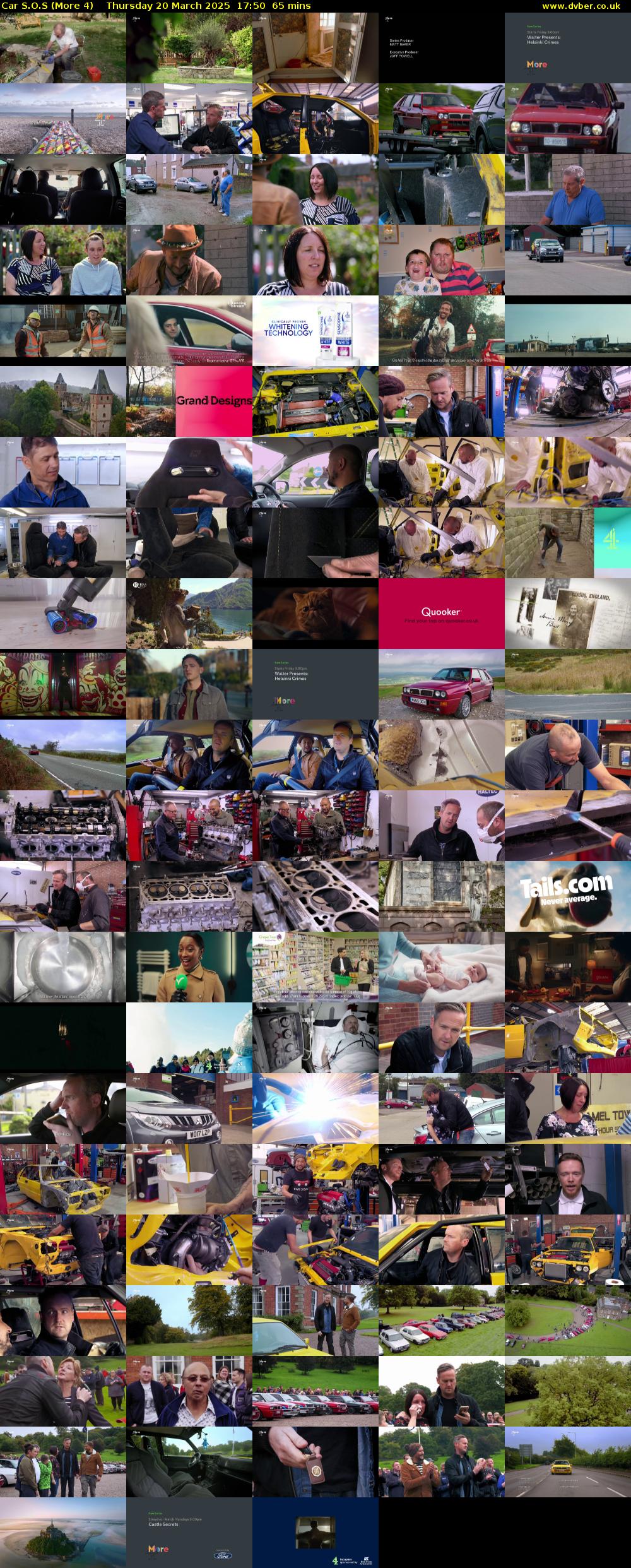 Car S.O.S (More 4) Thursday 20 March 2025 17:50 - 18:55