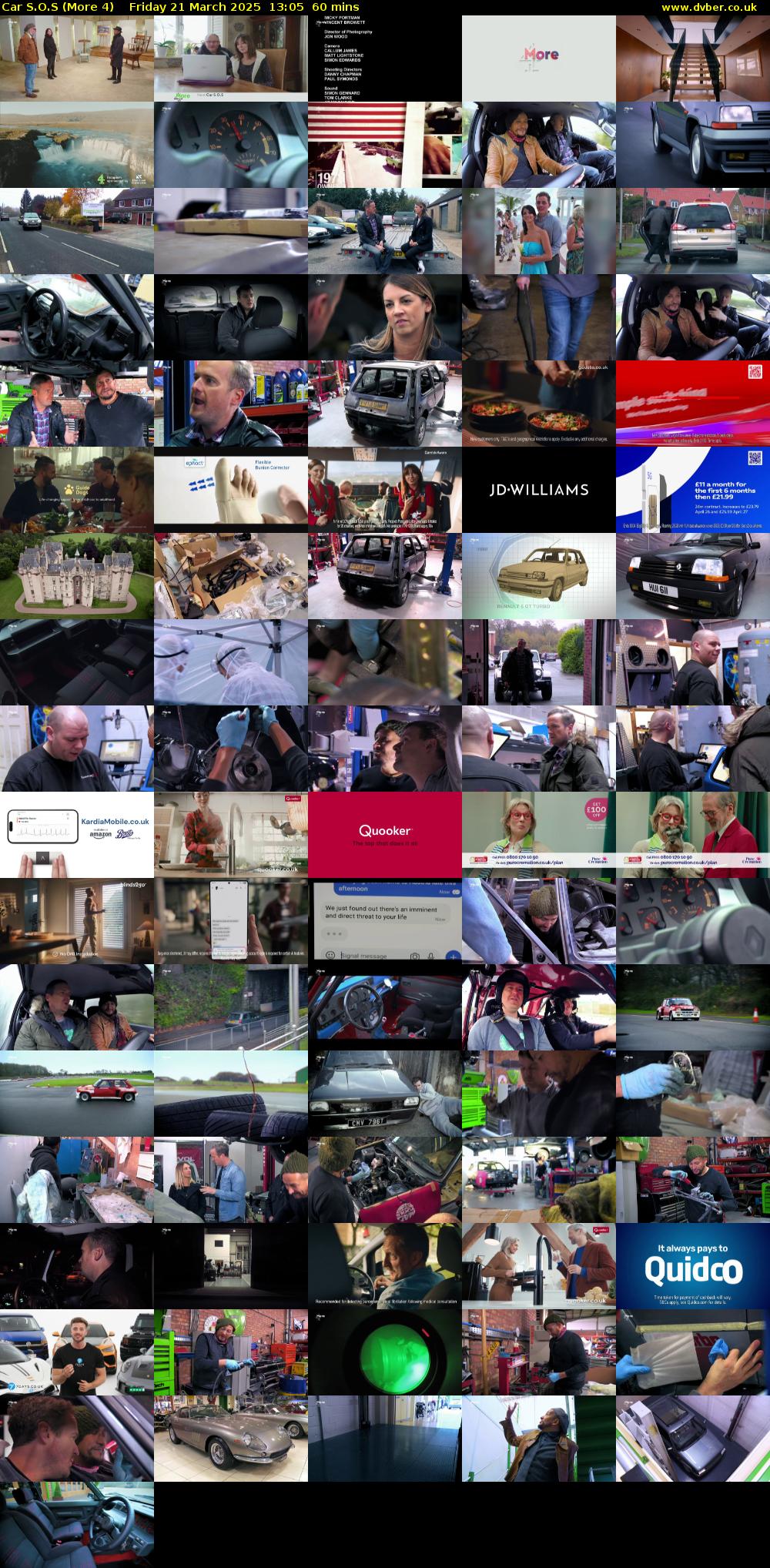 Car S.O.S (More 4) Friday 21 March 2025 13:05 - 14:05