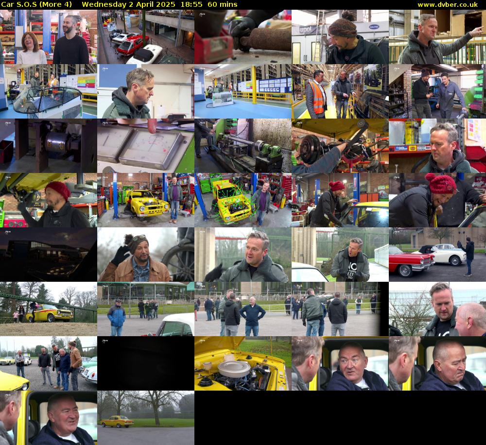 Car S.O.S (More 4) Wednesday 2 April 2025 18:55 - 19:55