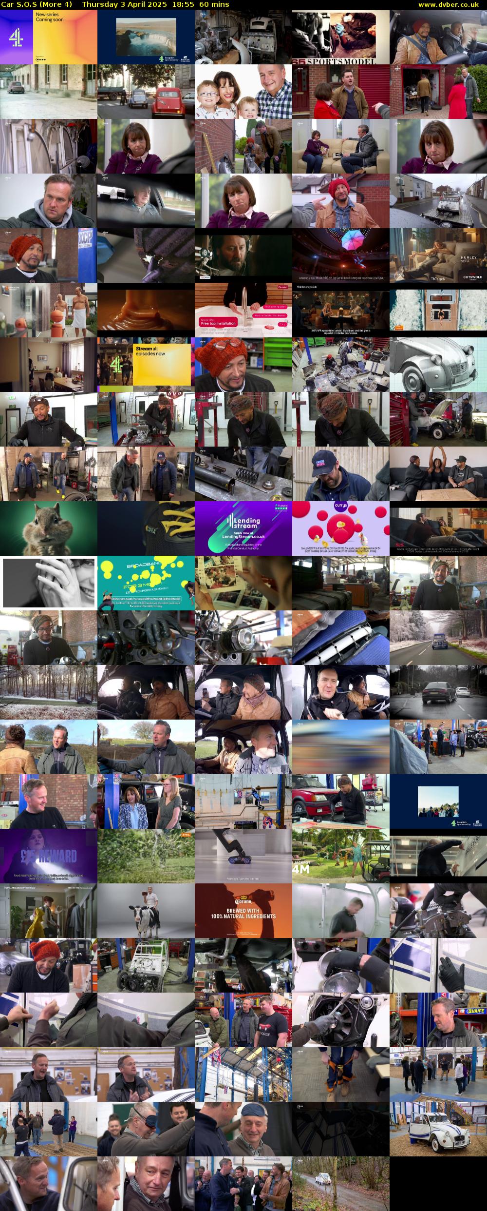 Car S.O.S (More 4) Thursday 3 April 2025 18:55 - 19:55