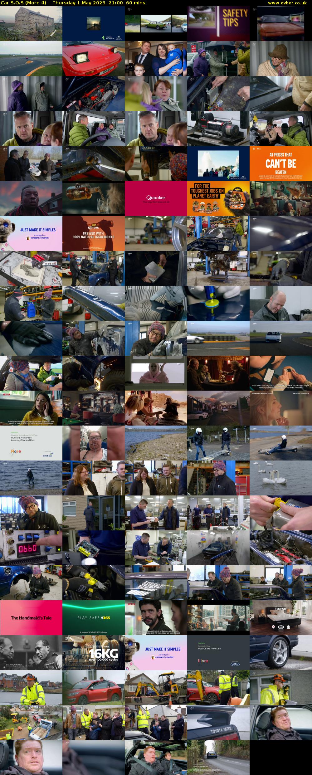 Car S.O.S (More 4) Thursday 1 May 2025 21:00 - 22:00