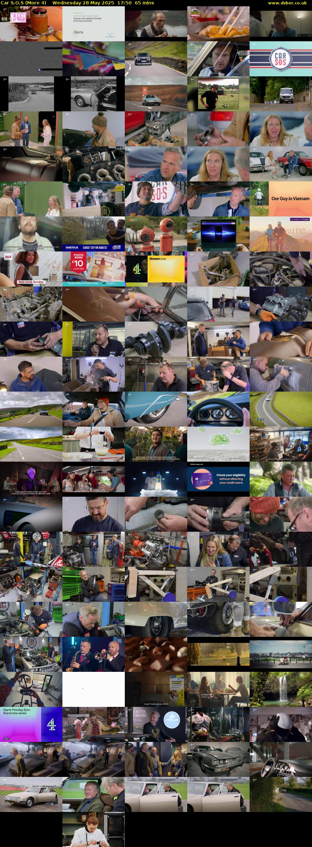 Car S.O.S (More 4) Wednesday 28 May 2025 17:50 - 18:55