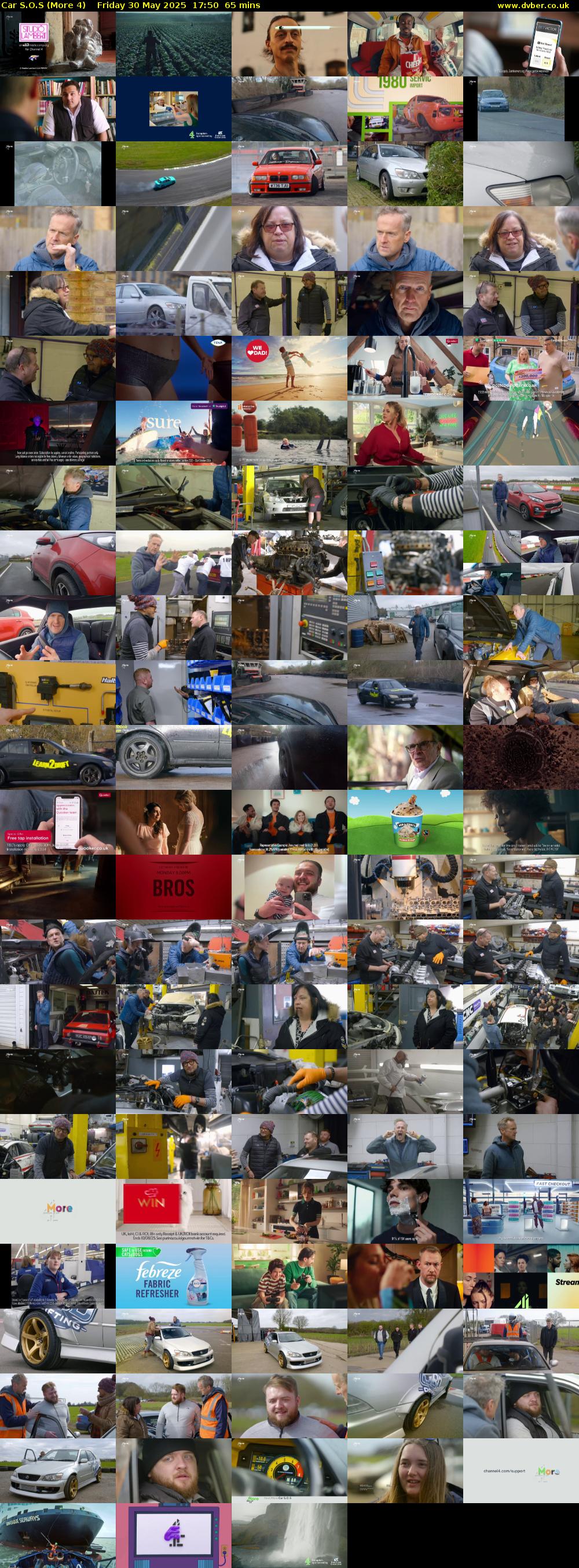 Car S.O.S (More 4) Friday 30 May 2025 17:50 - 18:55