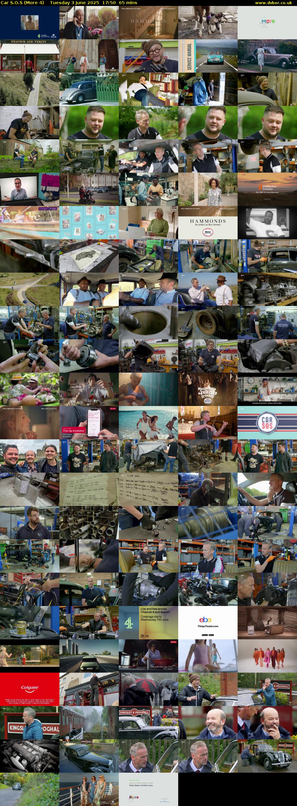 Car S.O.S (More 4) Tuesday 3 June 2025 17:50 - 18:55