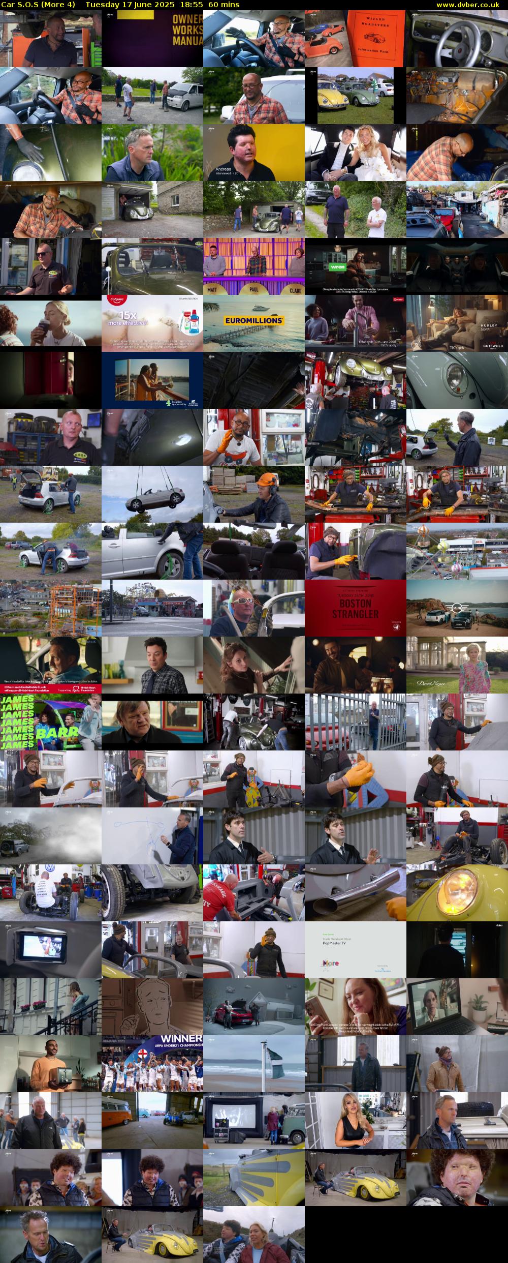 Car S.O.S (More 4) Tuesday 17 June 2025 18:55 - 19:55