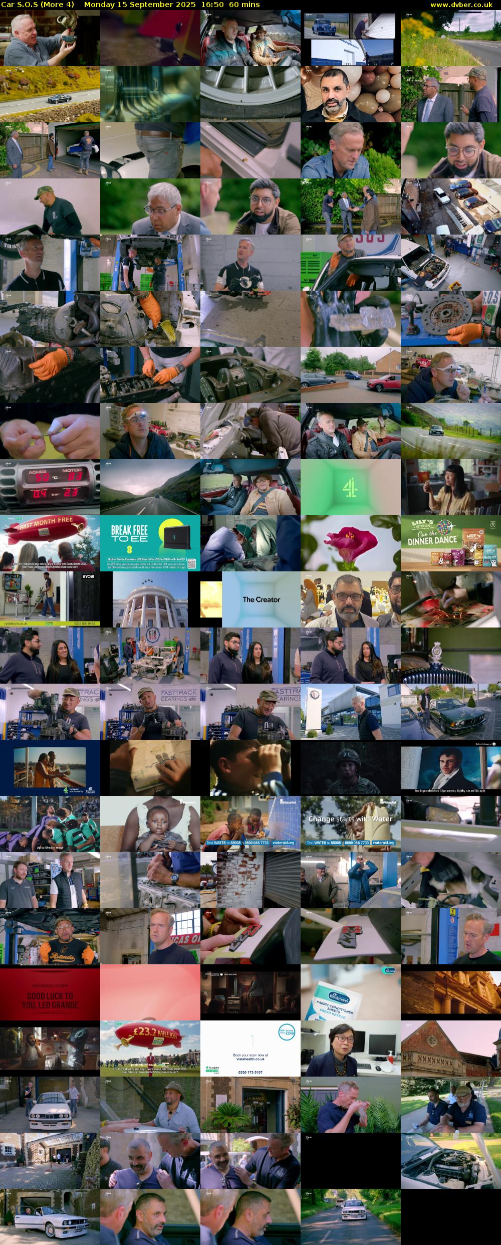 Car S.O.S (More 4) Monday 15 September 2025 16:50 - 17:50