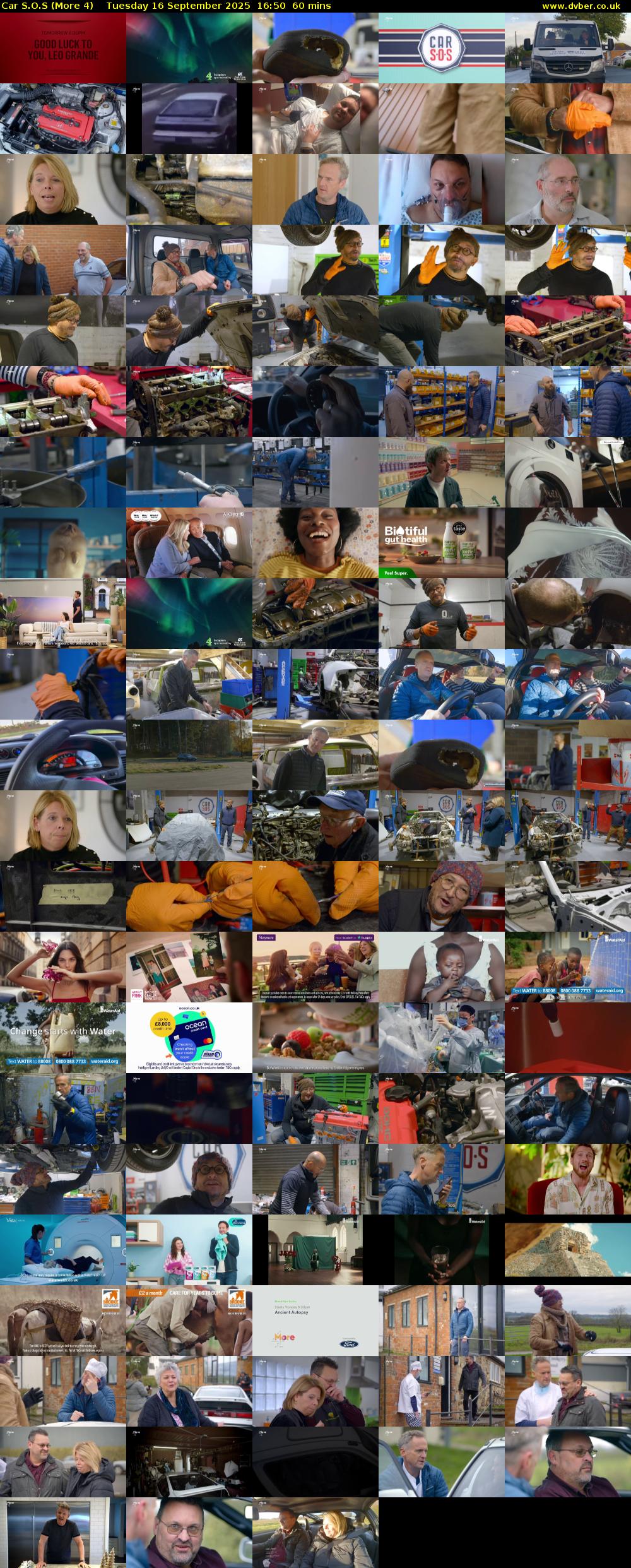 Car S.O.S (More 4) Tuesday 16 September 2025 16:50 - 17:50