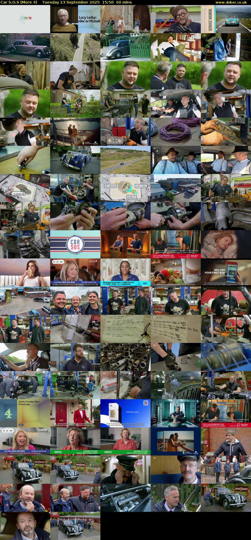 Car S.O.S (More 4) Tuesday 23 September 2025 15:50 - 16:50