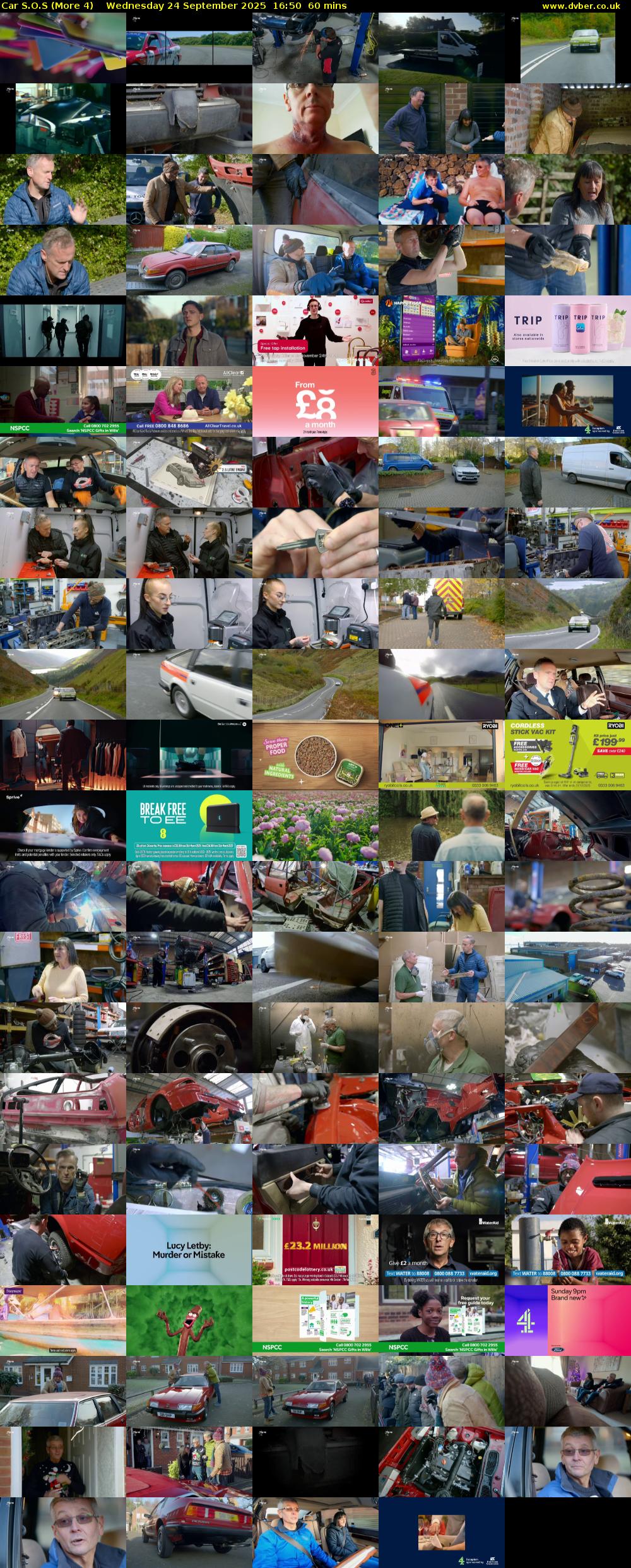 Car S.O.S (More 4) Wednesday 24 September 2025 16:50 - 17:50