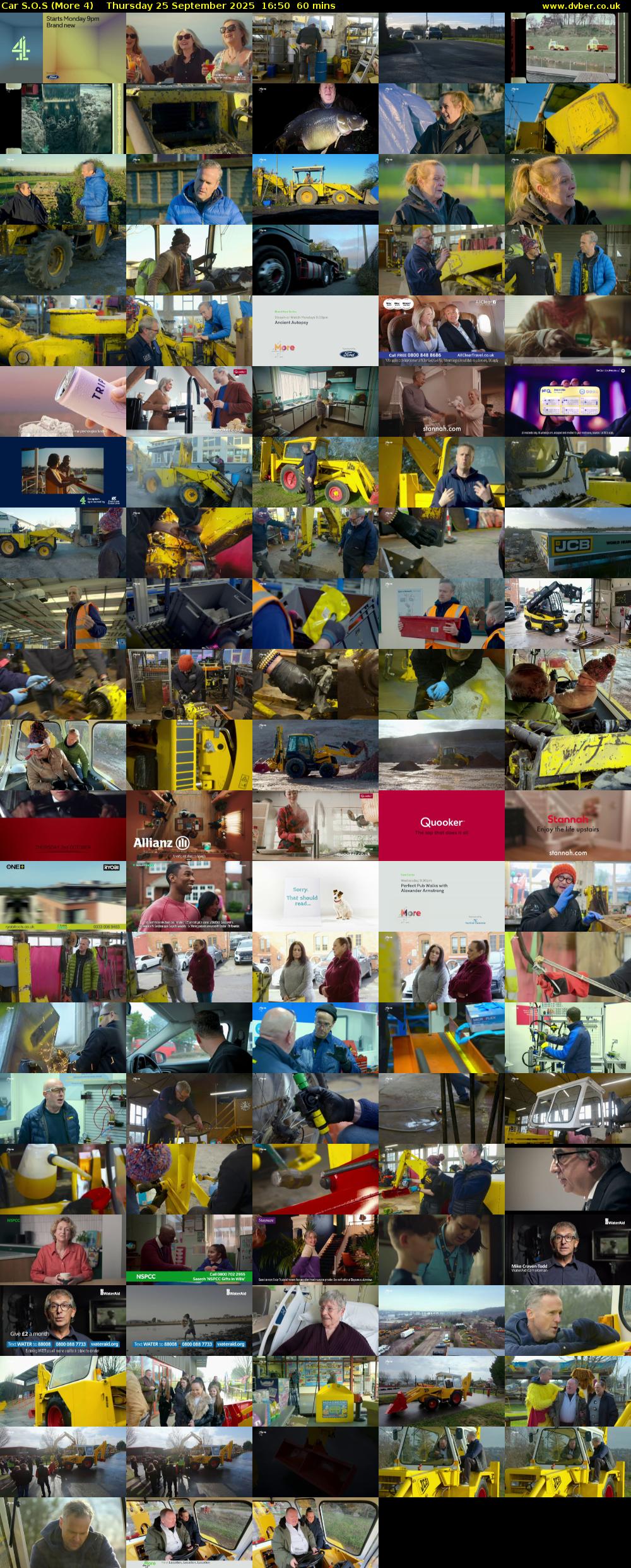 Car S.O.S (More 4) Thursday 25 September 2025 16:50 - 17:50