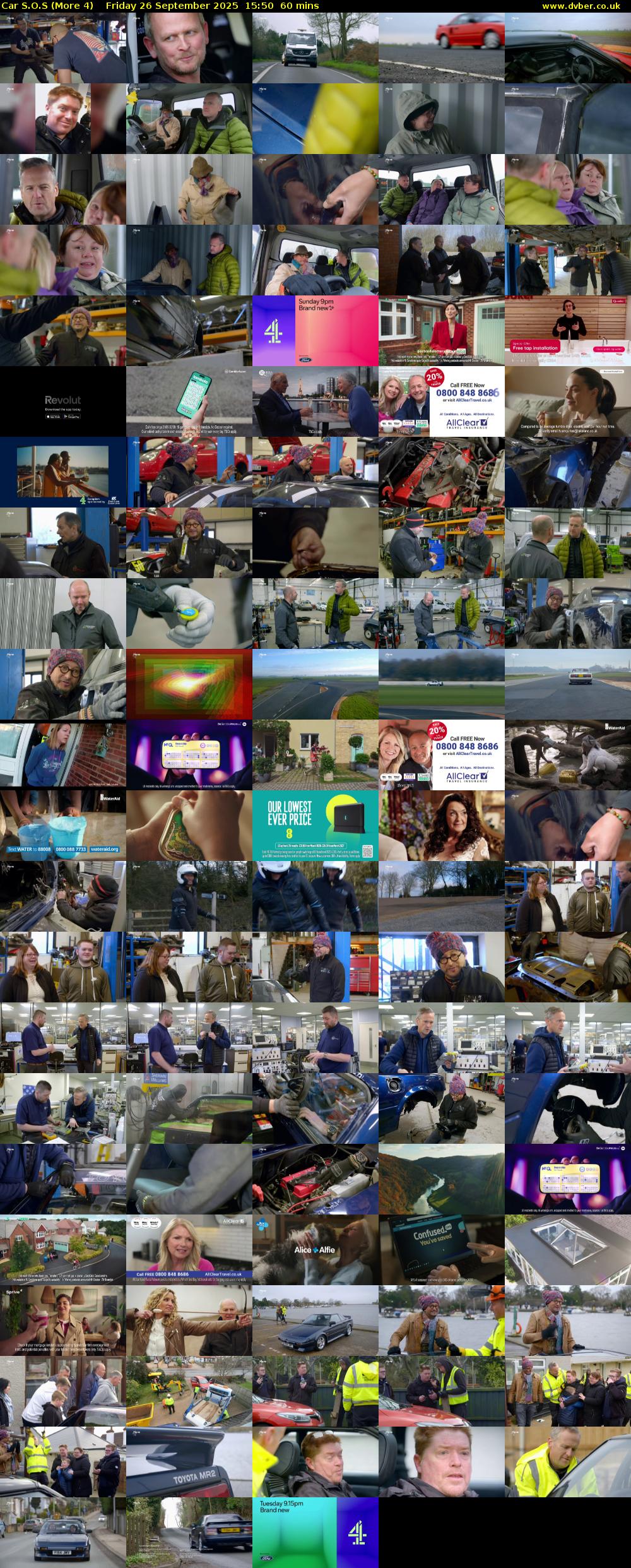 Car S.O.S (More 4) Friday 26 September 2025 15:50 - 16:50